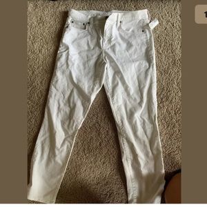 Gap nwt white ankle jeans